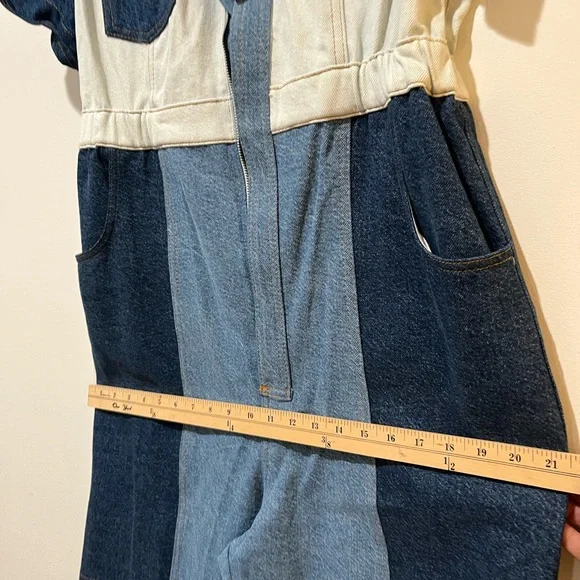 Farm Rio Cutwork Denim Jumpsuit Sz. 31 NWT - Picture 13 of 13